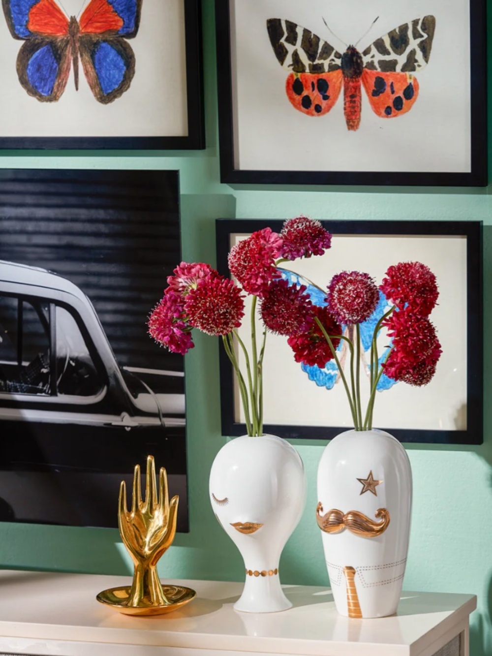 NEW Jonathan Adler Brass Hand Ring Holder